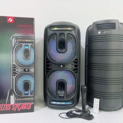 اسپیکر چمدانی رم و فلش خور KTS-1819 + میکروفون و ریموت کنترل ا KTS-1819 Wireless Speaker